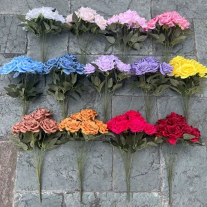 15-Head Artificial Carnation Stem