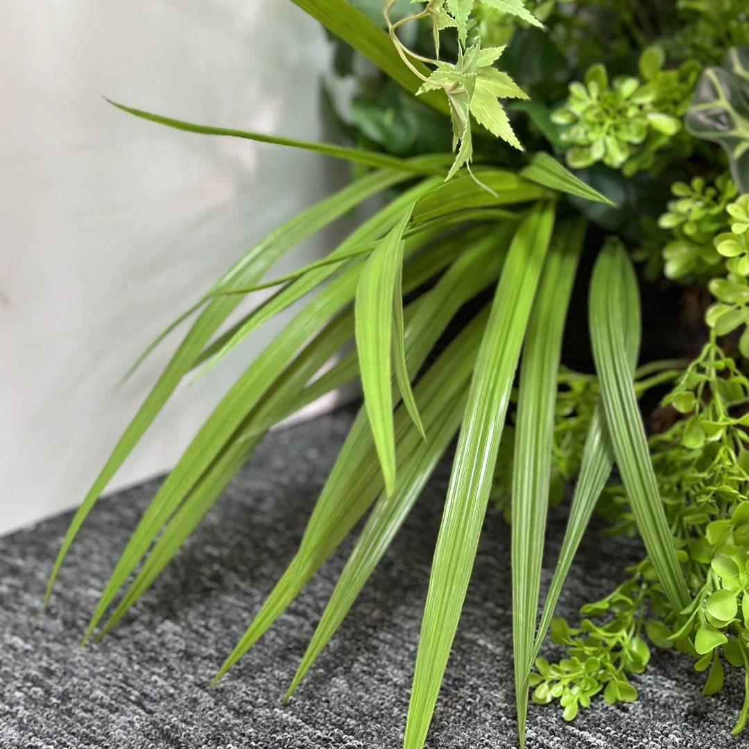 7-Branch Artificial Orchid Grass Bush - Image 2