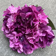 6-Head Artificial Finnish Hydrangea Bouquet - Image 2