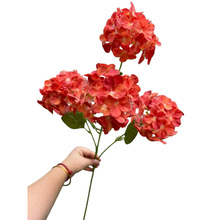 4-Head 3D-Printed Artificial Hydrangea Stem