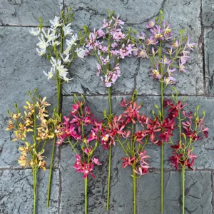 Soft-Touch Artificial Cattleya Orchid Stem