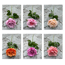 Soft-Touch Artificial French Rose Stem - Image 4
