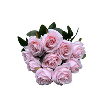 10-Head Artificial Rose Bouquet