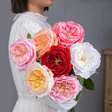 Soft-Touch Artificial Juliet Rose Stem