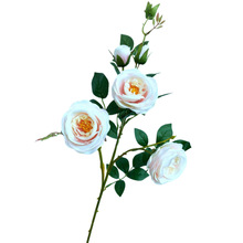 6-Head Artificial French Tea Rose Stem
